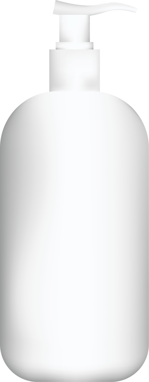 White Lotion Bottle